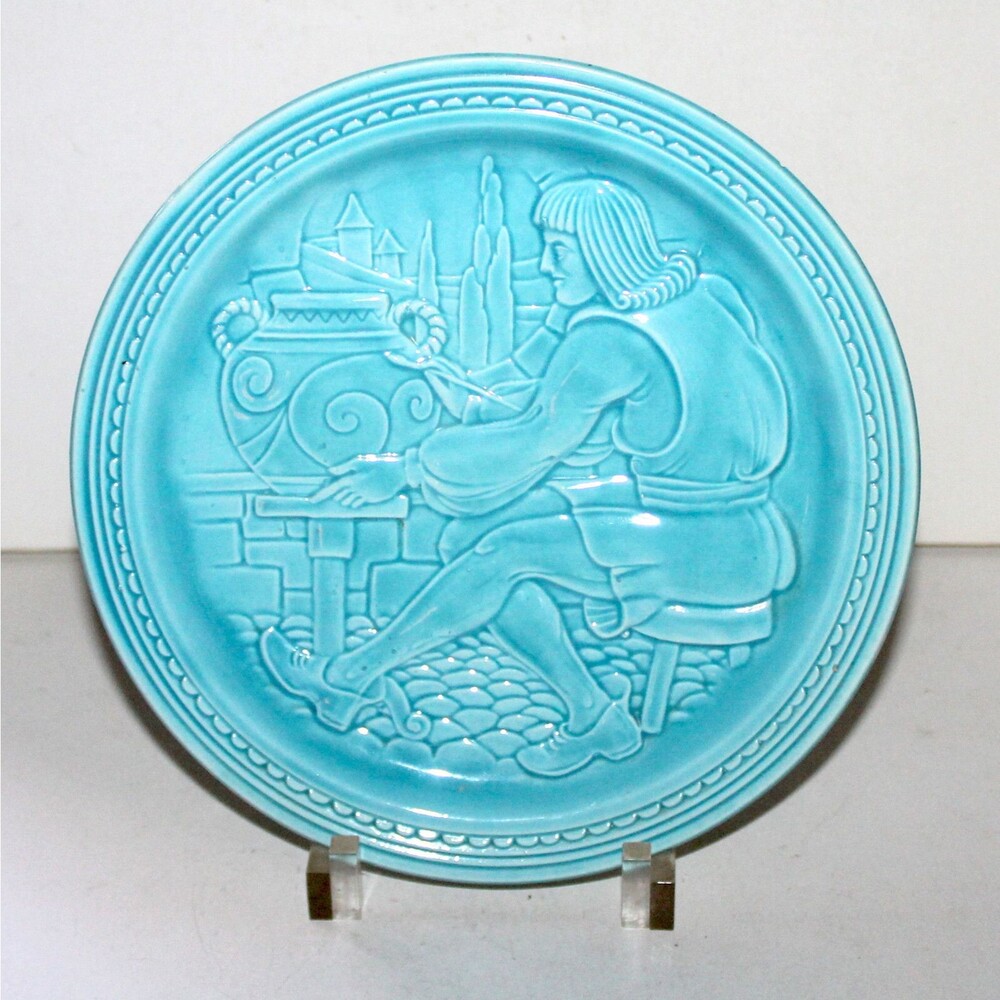 New York World’s Fair 1939 1940 Homer Laughlin American Potter Blue Plate